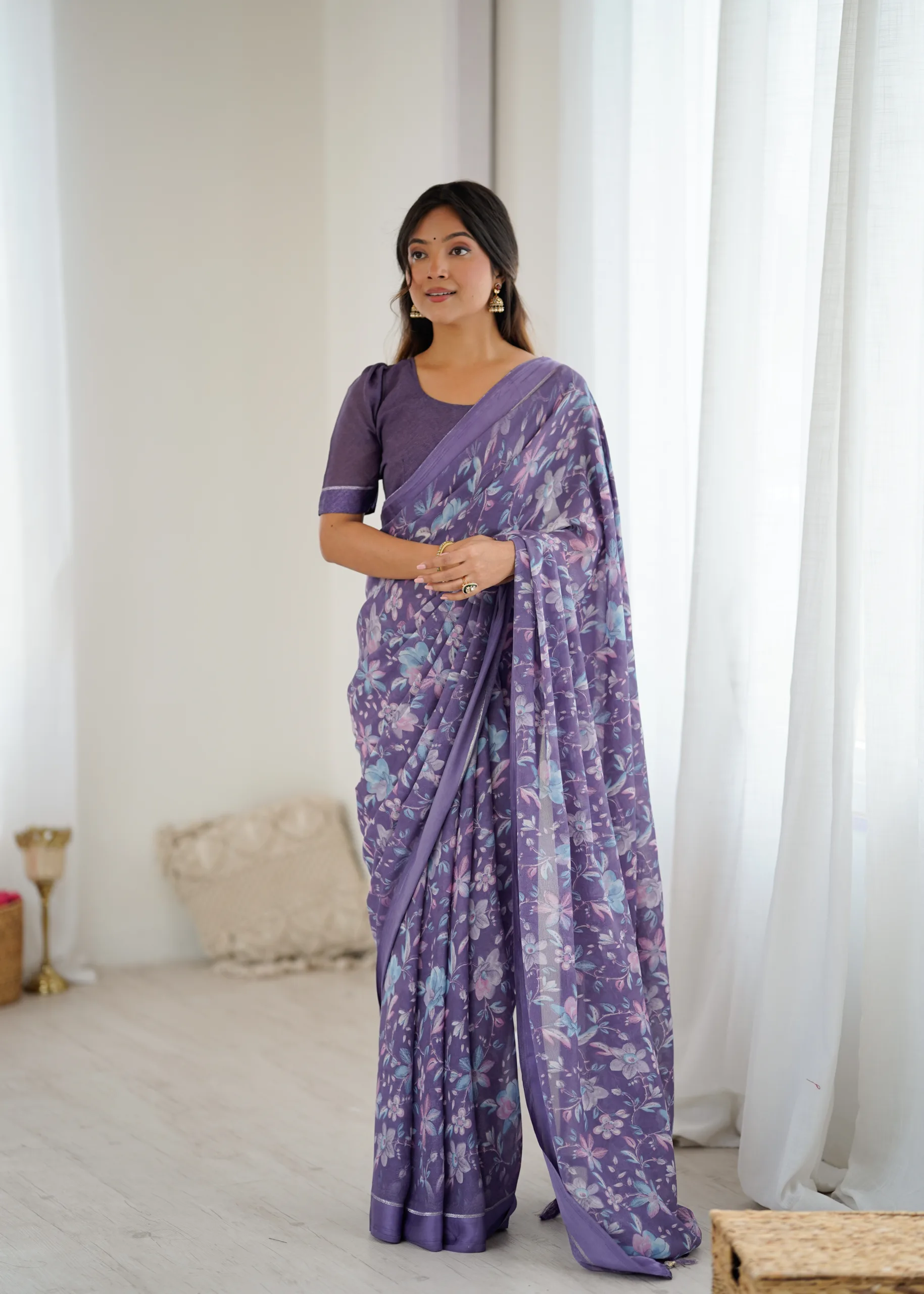 Maryam Party Wear Printed Saree