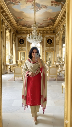 Elegant Slub Silk Zari Embroidery Suit Set with Bangalori Silk Bottom & Luxury Silk Dupatta