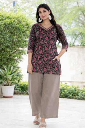 Rajasthani Printed Jaipuri Short Kurti For Women